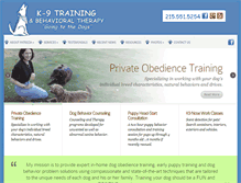 Tablet Screenshot of k-9training.org