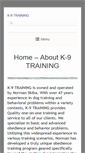 Mobile Screenshot of k-9training.us