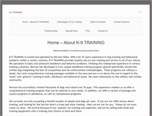 Tablet Screenshot of k-9training.us